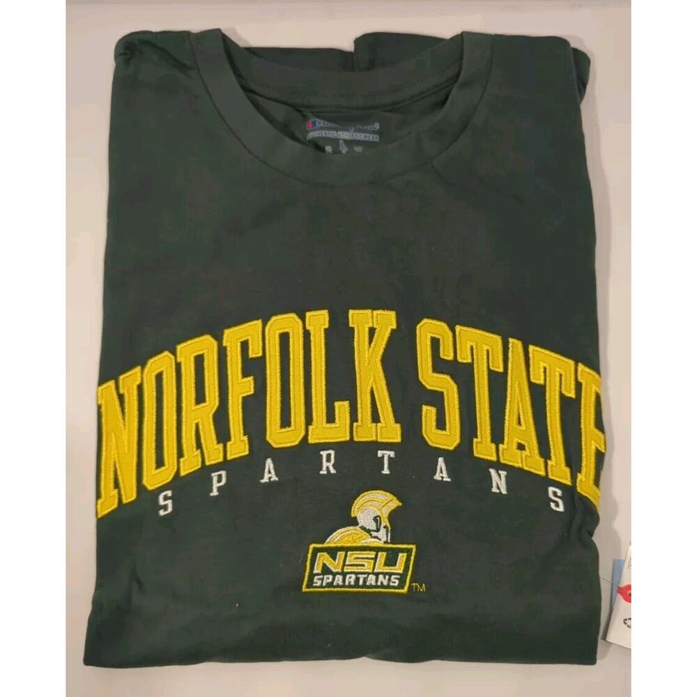 Norfolk State Spartans Short Sleeve Shirt - Size Large - Green